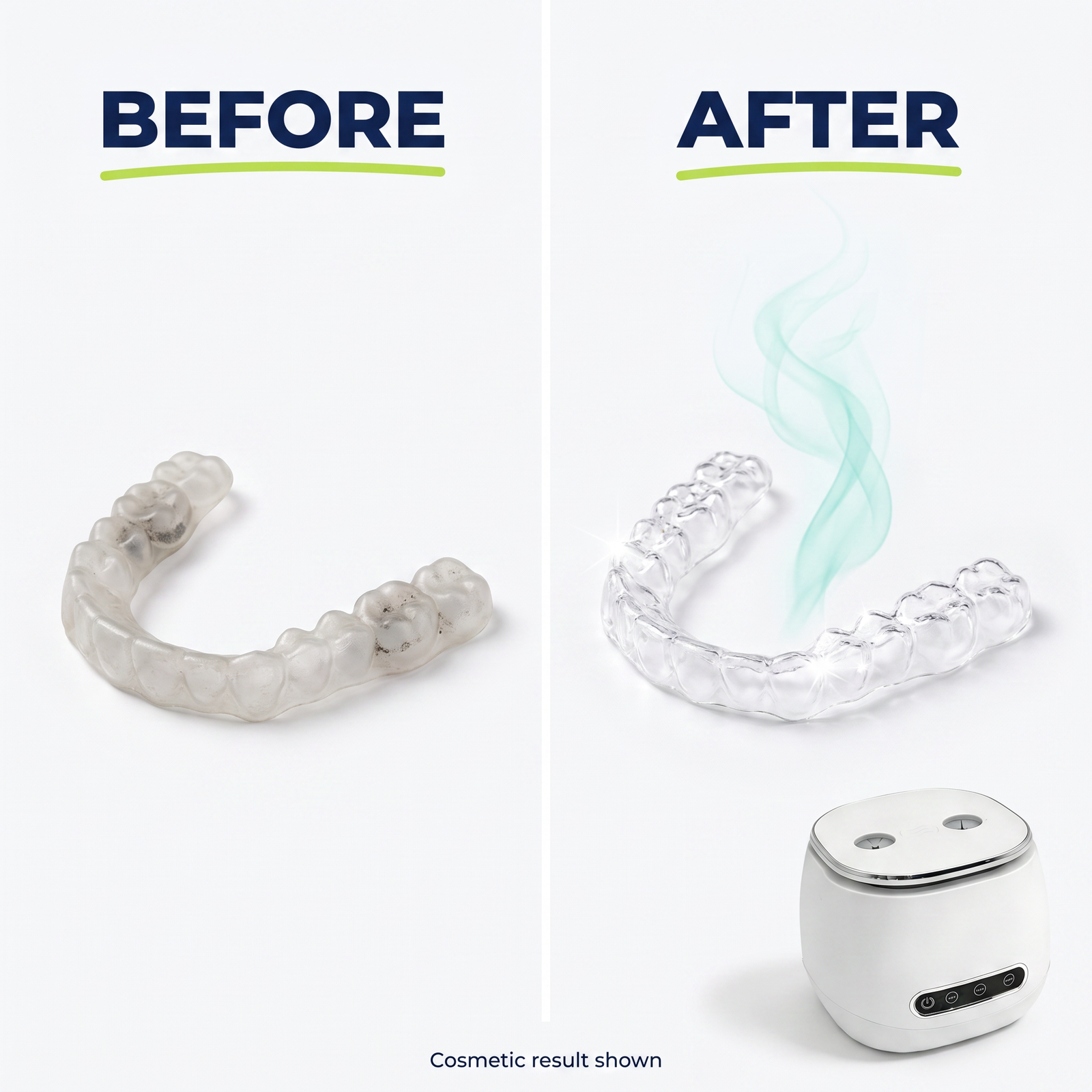 Before and after cleaning